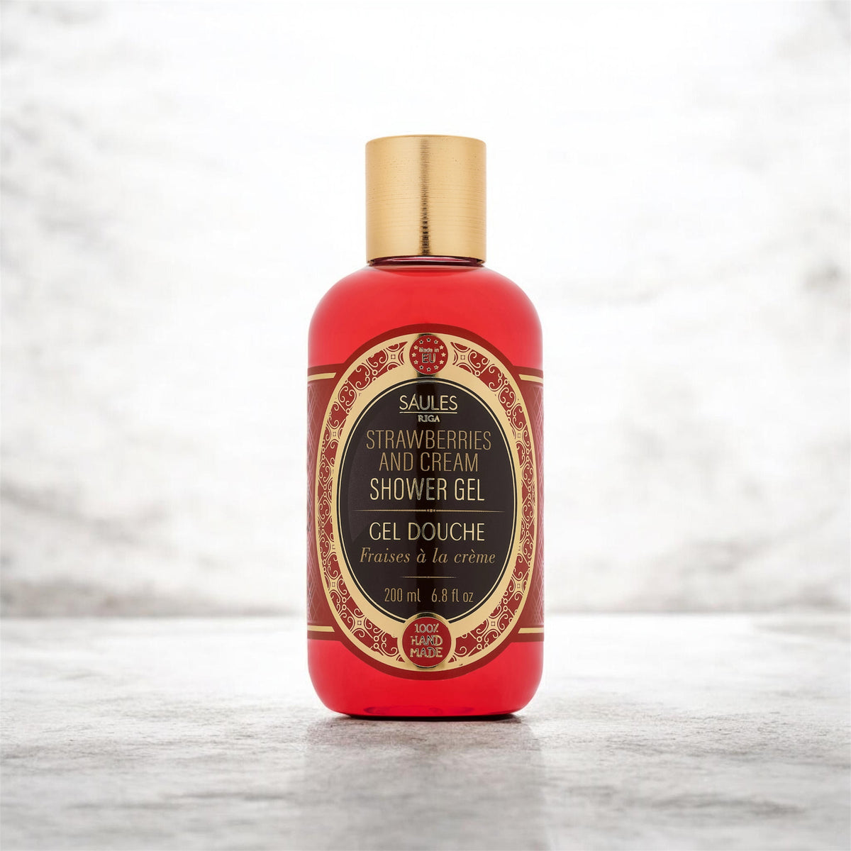 Gel douche fraises et crème