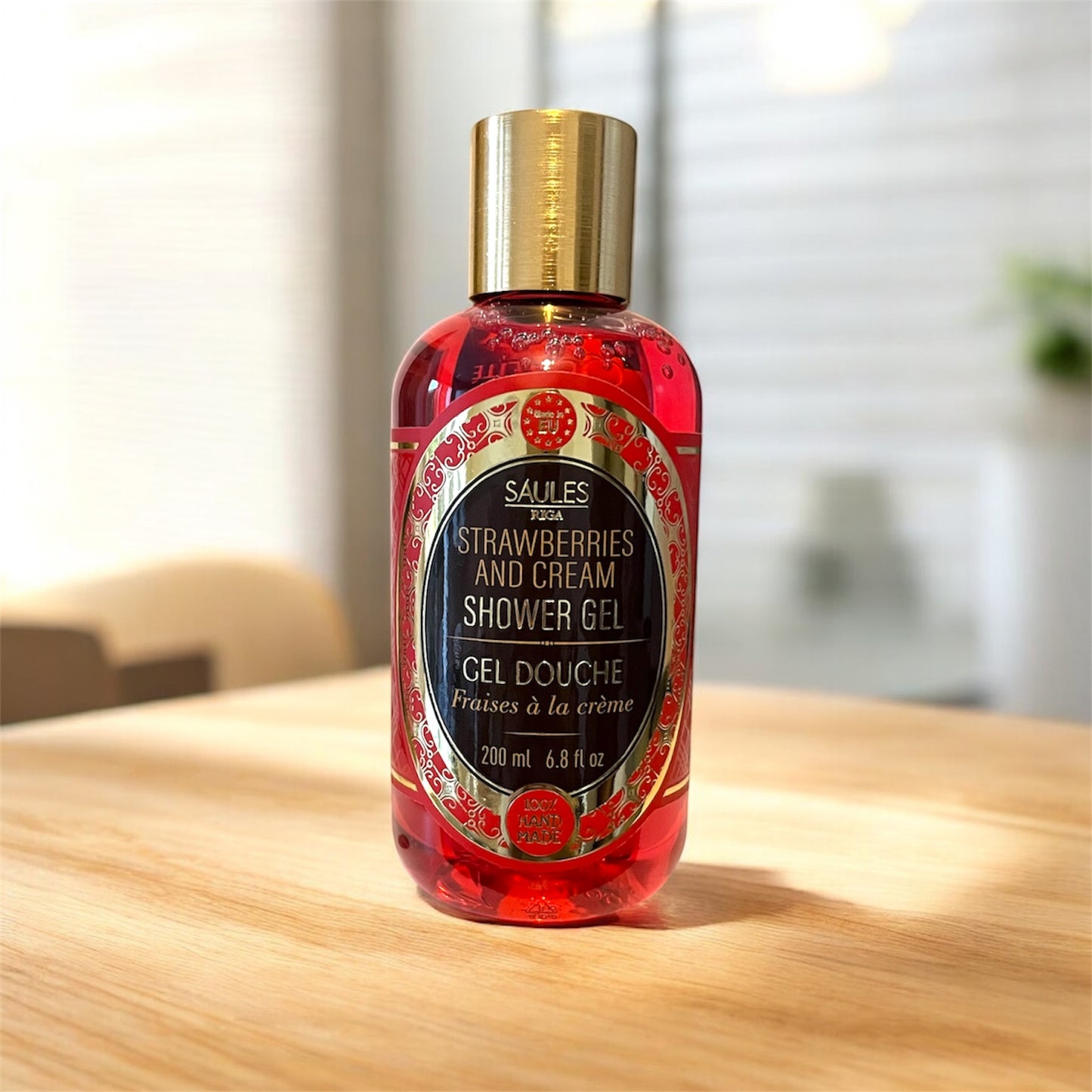 Gel douche fraises et crème