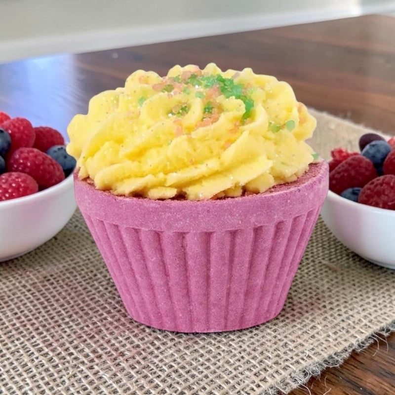 Fondant de bain (crème fouettée rhubarbe)