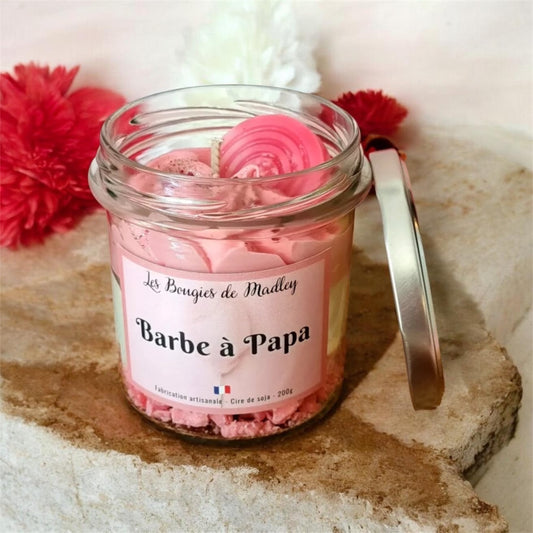 Bougie barbe à papa