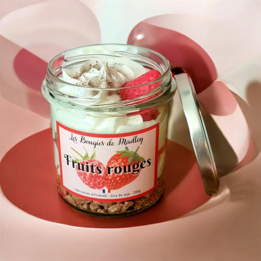 Bougie fruits rouges