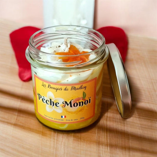 Bougie monoï pêche