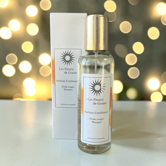 Parfum d'ambiance senteur fruits rouges musqués