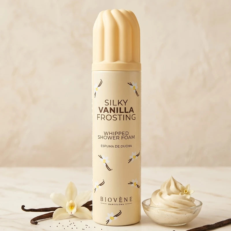 Mousse de douche (glaçage à la vanille)