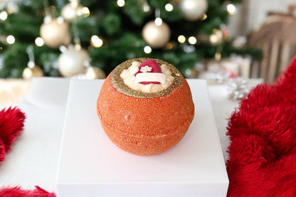 Bombe de bain "Joyeux Noël", senteur pomme & cannelle