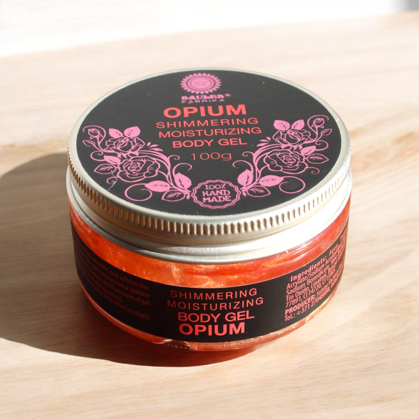 Gel corporel opium