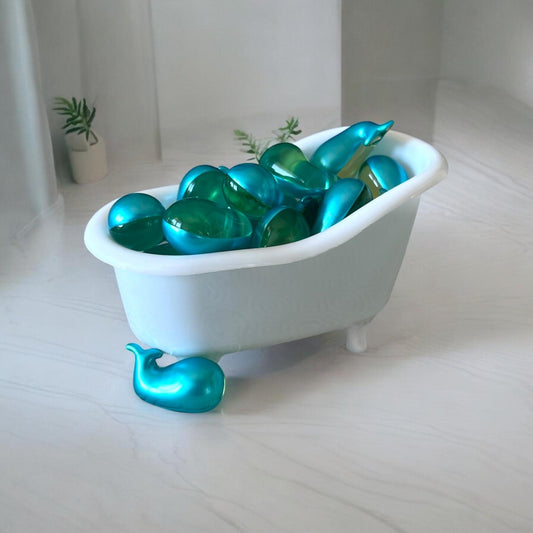 Perle de bain baleine parfum Monoï
