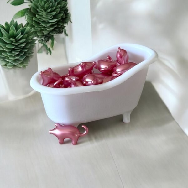 Perle de bain cochon parfum  Rose